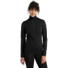 Icebreaker Women's Merino 200 Oasis Long Sleeve Half Zip Thermal Top