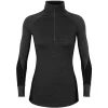 Icebreaker Women's BodyfitZone Merino 260 Zone Long Sleeve Half Zip Thermal Top
