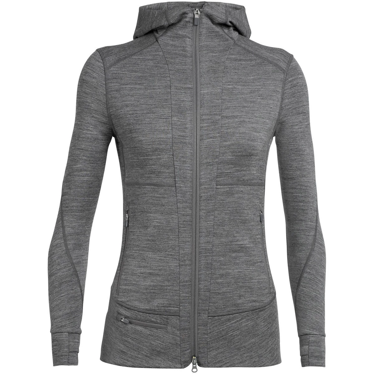 Icebreaker Women's Merino Quantum II Long Sleeve Zip Hood Jacket 1 Icebreaker Women's Merino Quantum II Long Sleeve Zip Hood Jacket
