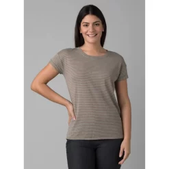 Prana Women's Cozy Up T-shirt 9 Prana Women's Cozy Up T-shirt -Active Wear Shop 1964391 SAGEBRUSHSTRIPE