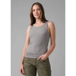 Prana Women's Foundation Rib Tank 6 Prana Women's Foundation Rib Tank -Active Wear Shop 1971001 HEATHERGREY