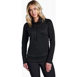 KUHL Women's Lea Pullover 9 KUHL Women's Lea Pullover -Active Wear Shop 4186 Lea Pullover Black Front