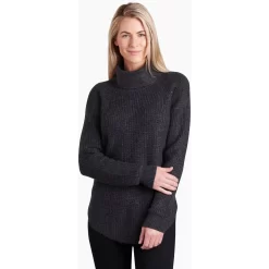 KUHL Women's Sienna Sweater 7 KUHL Women's Sienna Sweater -Active Wear Shop 4411 Sienna Sweater Pavement Front 1