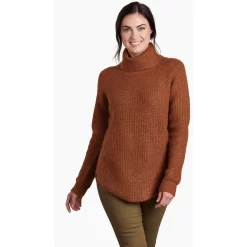 KUHL Women's Sienna Sweater 6 KUHL Women's Sienna Sweater -Active Wear Shop 4411 sienna sweater copper front 12695 ps pdp photo 1