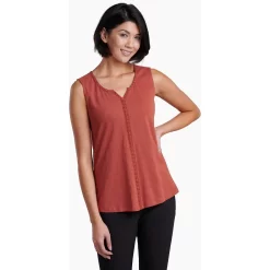 KUHL Women's Shay Tank 10 KUHL Women's Shay Tank -Active Wear Shop 8408 Shay Tank Clay Front