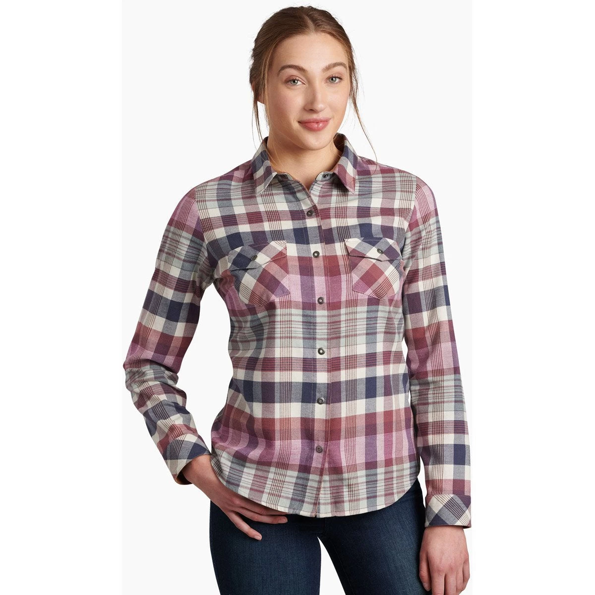 KUHL Women's Tess Flannel Long Sleeve 3 KUHL Women's Tess Flannel Long Sleeve - Image 3
