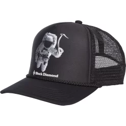 Black Diamond Flat Bill Trucker Hat -Active Wear Shop AQ3P 9113 FLAT BILL TRUCKER HAT SPACESHOT PRINT 01