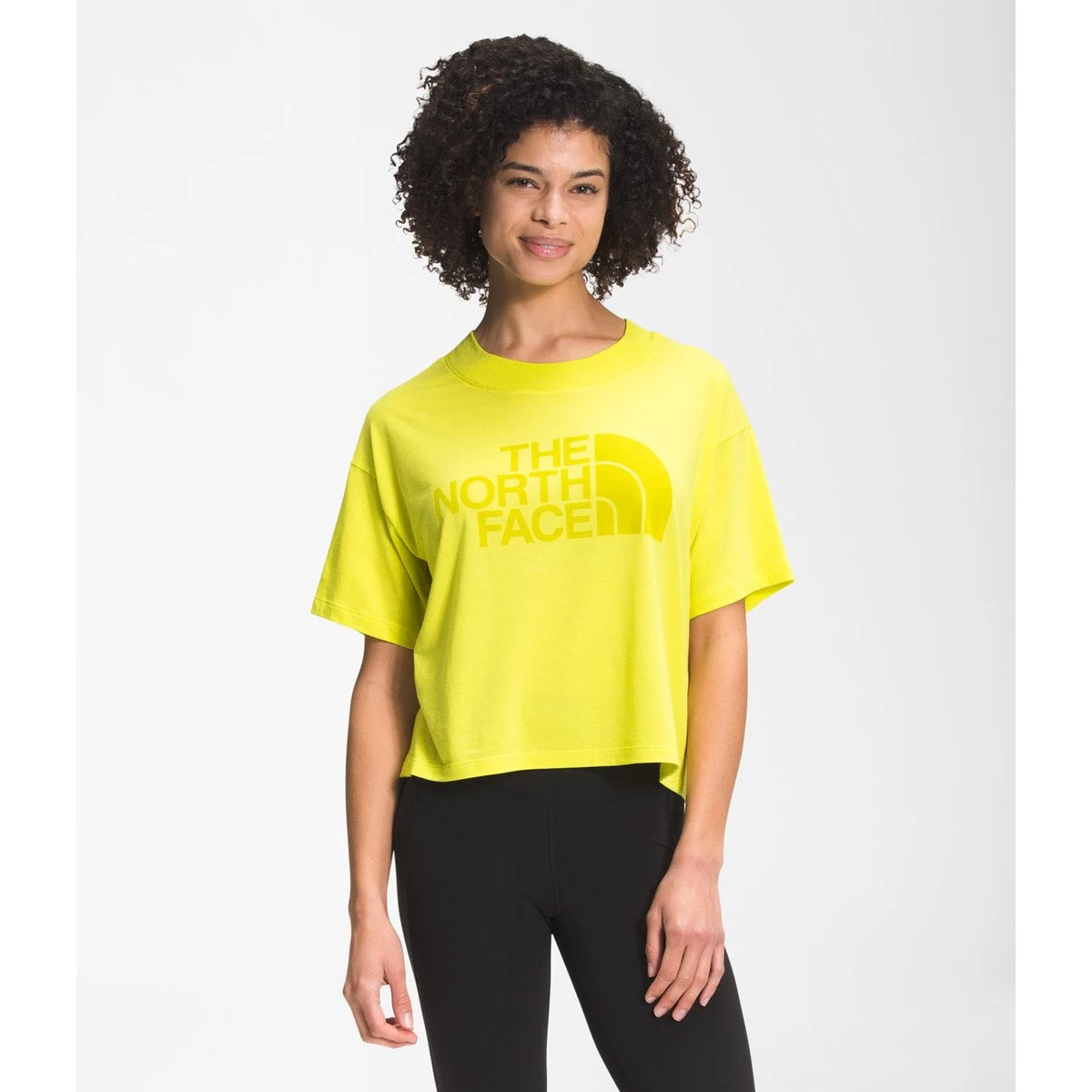 The North Face Women's Short Sleeve Half Dome Cropped Tee 1 The North Face Women's Short Sleeve Half Dome Cropped Tee