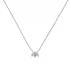 Tiny Charm Necklace - 16" 25 Tiny Charm Necklace - 16" -Active Wear Shop TinyCharm3PetalSilver 2001 TA S 16