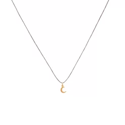 Tiny Charm Necklace - 16" 18 Tiny Charm Necklace - 16" -Active Wear Shop TinyCharmCrescentMoonGold 2006 TA G 16