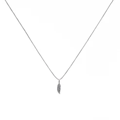 Tiny Charm Necklace - 16" 28 Tiny Charm Necklace - 16" -Active Wear Shop TinyCharmFeatherSilver 2012 TA S 16