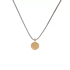 Tiny Charm Necklace - 16" 23 Tiny Charm Necklace - 16" -Active Wear Shop TinyCharmNecklacePalmLeafGold 2053 TA G 16