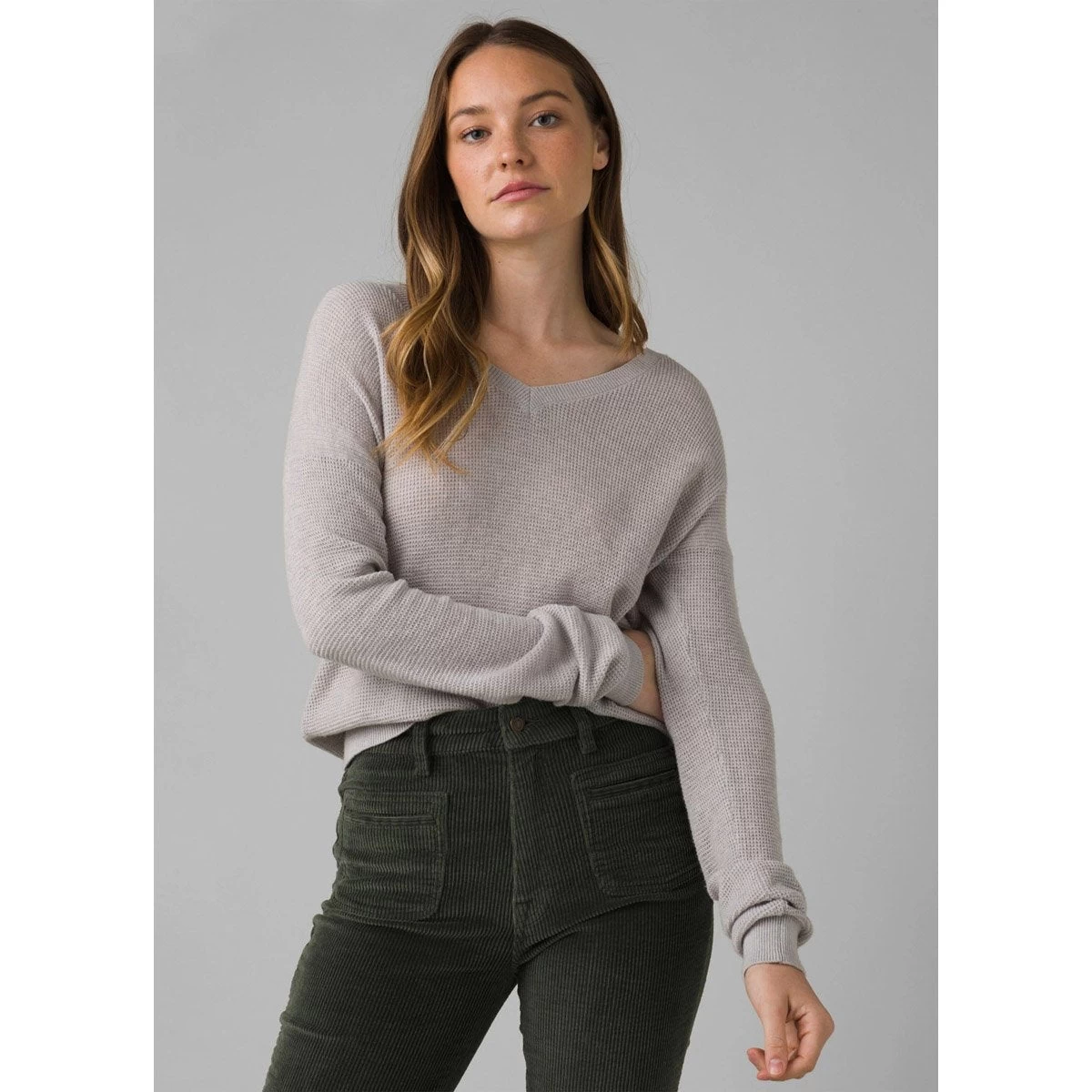 Prana Women's Milani V-Neck Sweater 2 Prana Women's Milani V-Neck Sweater - Image 2
