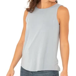 Women's Bamboo Highline Tank -Active Wear Shop Womens HighlineTank CaysBlue 1
