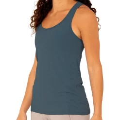 Women's Bamboo Motion Racerback Tank -Active Wear Shop Womens RacerbackTank BlueDusk 1 2