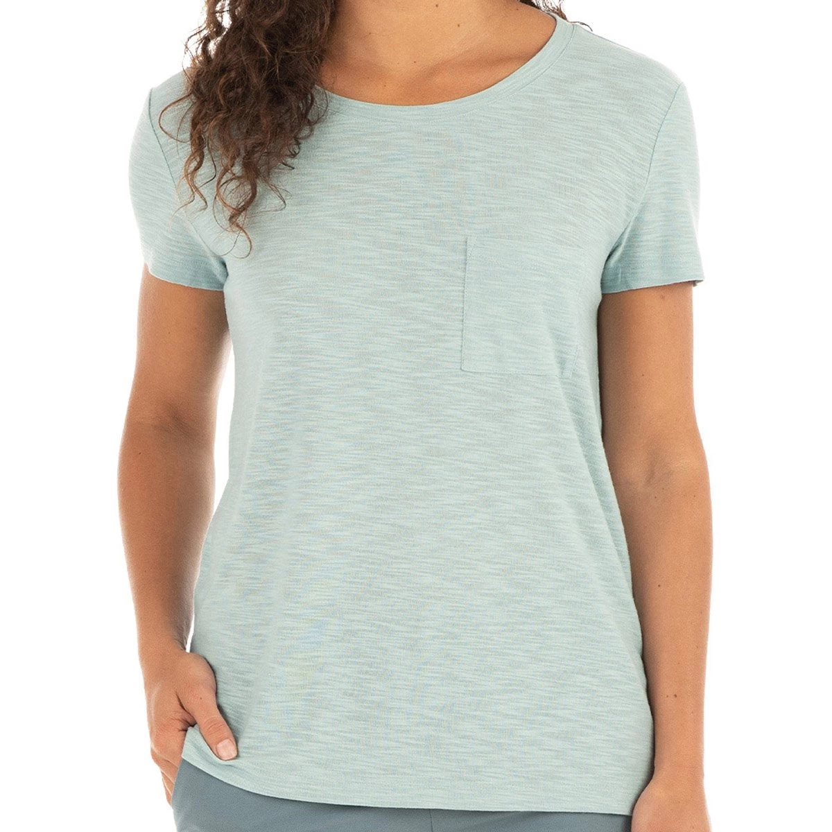 Women's Bamboo Slub Channel Pocket Tee 2 Women's Bamboo Slub Channel Pocket Tee - Image 2