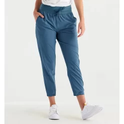 Women's Breeze Cropped Pant -Active Wear Shop breeze crop pant pacific blue women 1 1