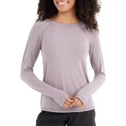 Women's Bamboo Midweight Long Sleeve -Active Wear Shop midweight long sleeve purple sage women top 1 1